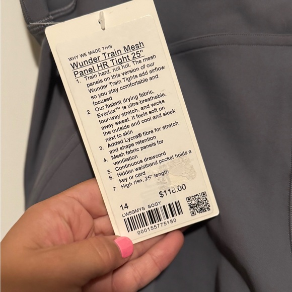 Lululemon wunder train mesh panel HR tight 25” - Picture 4 of 7